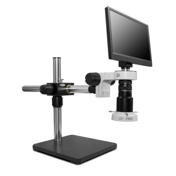 Macro Digital Inspection System With Quadrant LED On Single Arm Stand